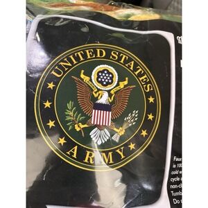 60x80" US Army Emblem American Military Mink Faux Fur Luxury Blanket Twin Full